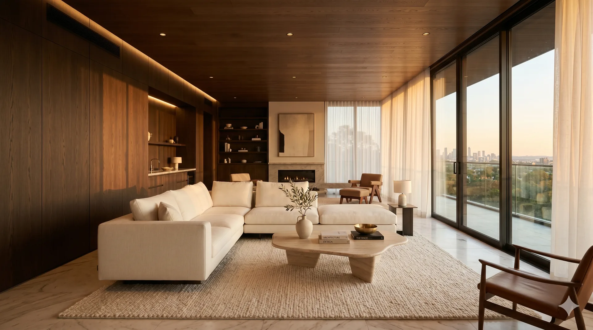 Luxury living room designed by Immanuel Anthony Huang